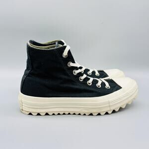 Converse Shoes Womens 8 Black Chuck Taylor All Star High Top Lugged Sneakers